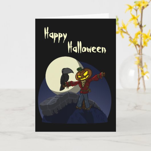 Vogelscheuche-Karte Karte (Gelbe Blume)