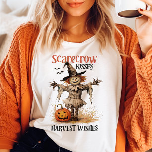 Vogelscheuche Küsse Erntet Wünsche Vintage Hallowe Tri-Blend Shirt