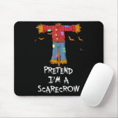 Vogelscheuche lustiger fauler Halloween-Kostüm Mousepad (Mit Mouse)