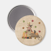 Vogelscheuche Magnet Bauer (Vorderseite/Rückseite)