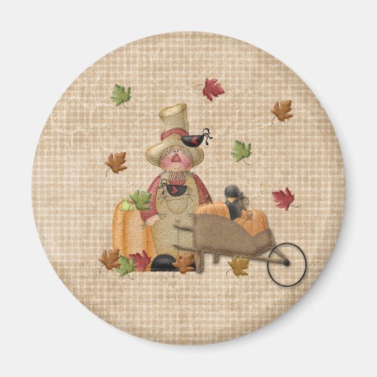 Vogelscheuche Magnet Bauer (Vorne)