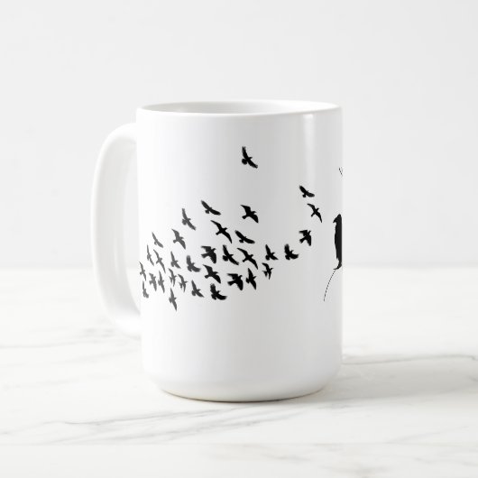Vogelscheuche oder Ravens Kaffeetasse (Vorderseite Links)