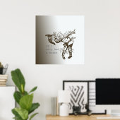 Vogelscheuche Poster (Heimbüro)