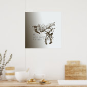 Vogelscheuche Poster (Küche)