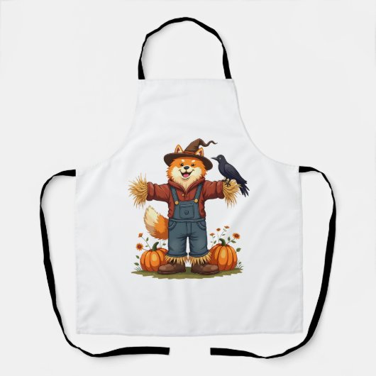 Vogelscheuche Samojede Hund Schürze (Vorderseite)