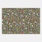 Vogelscheuche (schwarz) geschenkpapier set (Vorderseite 2)