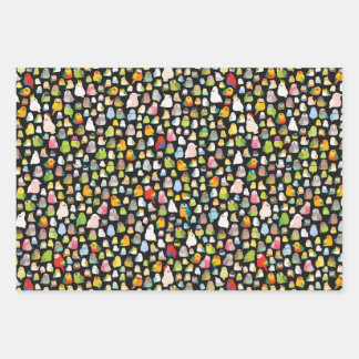 Vogelscheuche (schwarz) geschenkpapier set