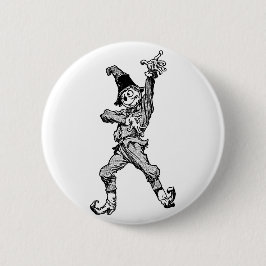 Vogelscheuche-Tanzen-Disco-Art Button