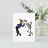 Vogelscheuche und Blechmann Postkarte (Stehend Vorderseite)