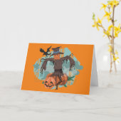 Vogelscheuche und Freunde Karte (Gelbe Blume)