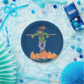 Vogelscheuche und Kürbise Pappteller (Party)