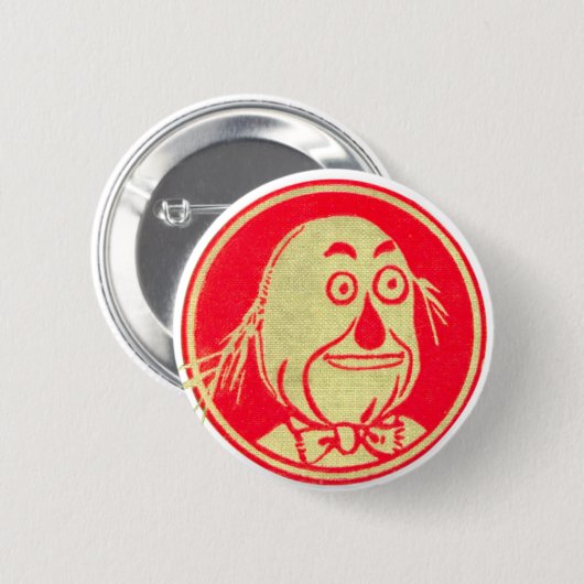 Vogelscheuche, Zauberer von Oz Button (Vorne & Hinten)