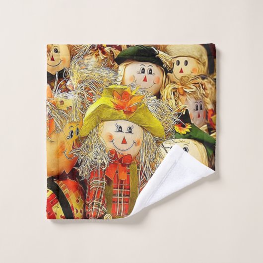 Vogelscheuchen Badhandtuch Set (Waschlappen)