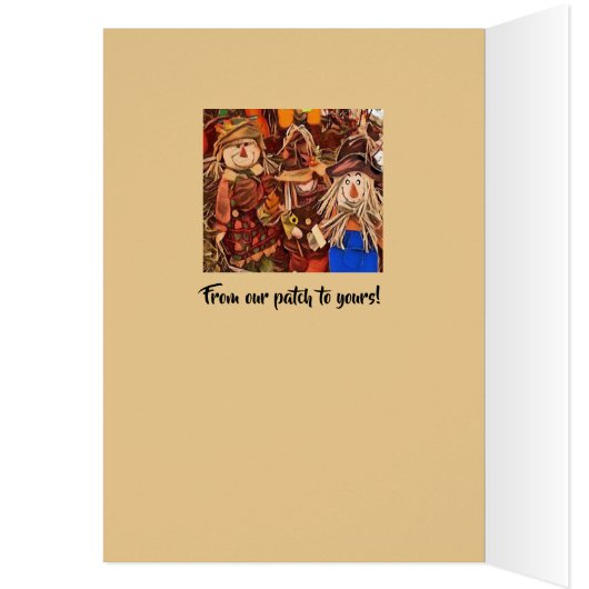 VOGELSCHEUCHEN - GRUSS-KARTE (Innen (Links))