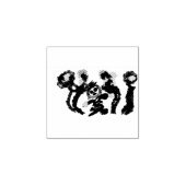 Vogelscheuchen Sonnenblumen Freude Gummistempel (Prägung)