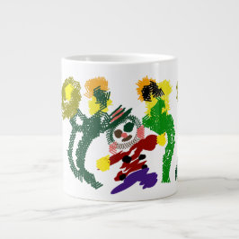 Vogelscheuchen Sonnenblumen Freude Jumbo-Tasse