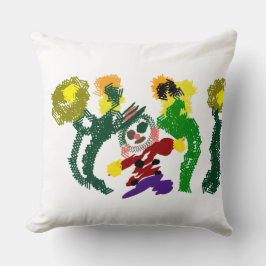 Vogelscheuchen Sonnenblumen Freude Kissen