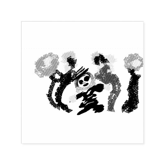 Vogelscheuchen Sonnenblumen Freude Permastempel (Design)