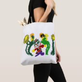 Vogelscheuchen Sonnenblumen Freude Tasche (Von Nahem)