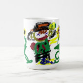 Vogelscheuchen Sonnenblumen Stil Freude Kaffeetasse (Mittel)