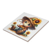 Vogelscheuchentafel Fliese (Seite)