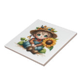 Vogelscheuchentafel Fliese (Seite)