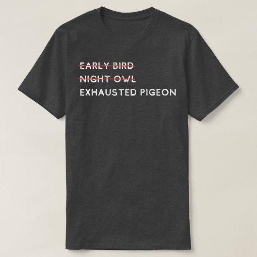Vogelscheue Ausgestoßene Taube 1 T-Shirt (Design vorne)
