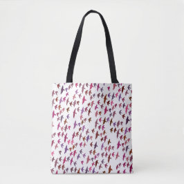 Vogelschloss in rosa und Lila Tasche