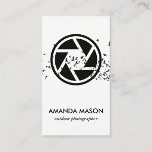 Vogelschloss   Kameraobjektive Visitenkarte