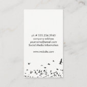 Vogelschloss Visitenkarte (Rückseite)