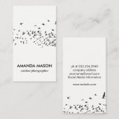 Vogelschloss Visitenkarte (Vorne/Hinten)