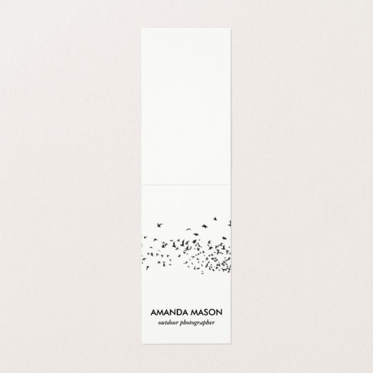 Vogelschloss Visitenkarten (Außenseite Aufgefaltet)