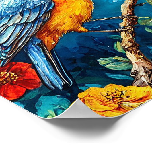 Vogelschmuck Poster (Ecke)