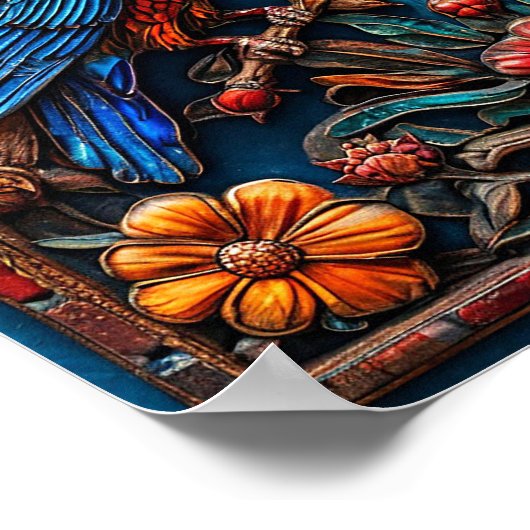 Vogelschmuck Poster (Ecke)