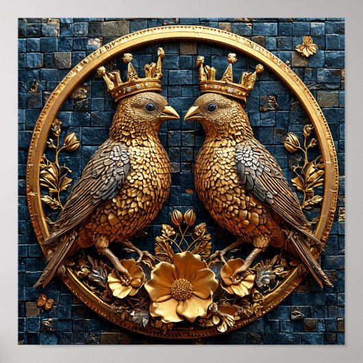 Vogelschmuck Poster (Vorne)