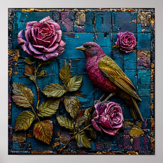 Vogelschmuck Poster (Vorne)