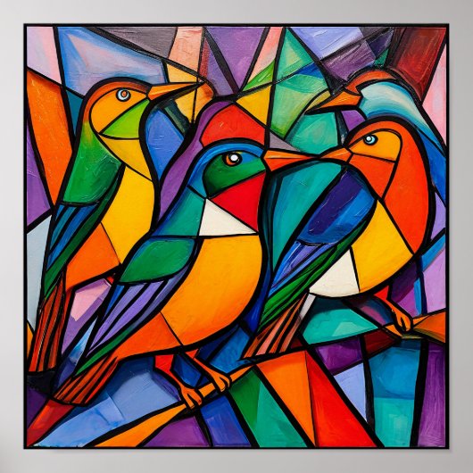 Vogelschmuck Poster (Vorne)