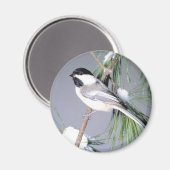 Vogelschneezweig Magnet (Vorderseite/Rückseite)