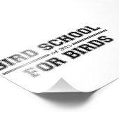 Vogelschule für Vögel Fotodruck (Ecke)