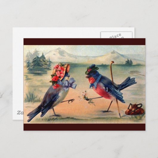 Vogelschutz Postkarte (Vorne/Hinten)