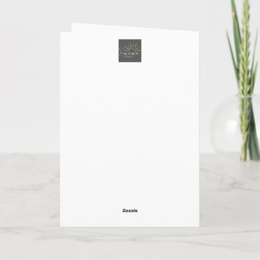 Vogelschutzdesign im Stall Karte (Rückseite)