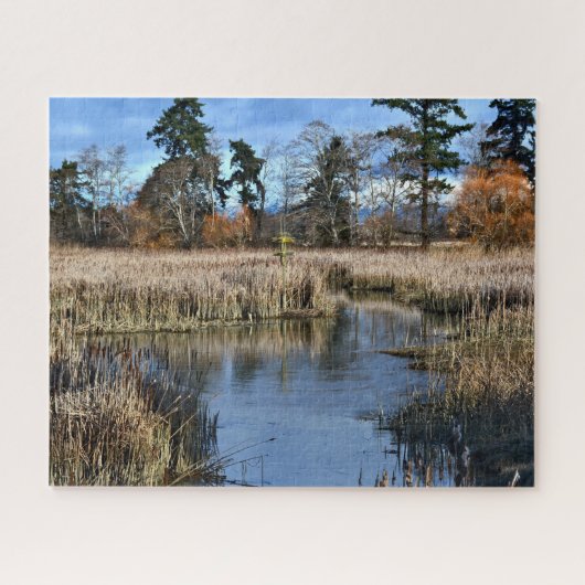 Vogelschutzgebiet im Flussmarsch Puzzle (Horizontal)