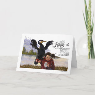 Vogelschutzkarte Feiertagskarte