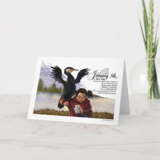 Vogelschutzkarte Feiertagskarte
