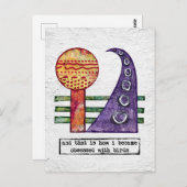 Vogelschutzkarte - von Vögeln besessen Postkarte (Vorne/Hinten)