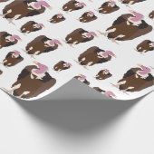 Vogelschutzmuster Geschenkpapier (Ecke)