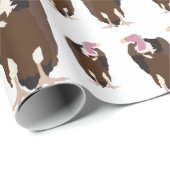 Vogelschutzmuster Geschenkpapier (Rolleneckpunkt)