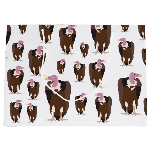 Vogelschutzmuster Große Geschenktüte (Vorderseite)