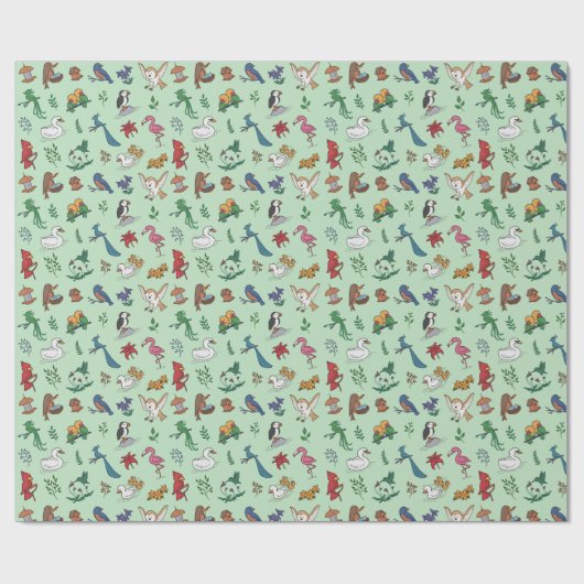 Vogelschutzpapier Geschenkpapier (Flach)