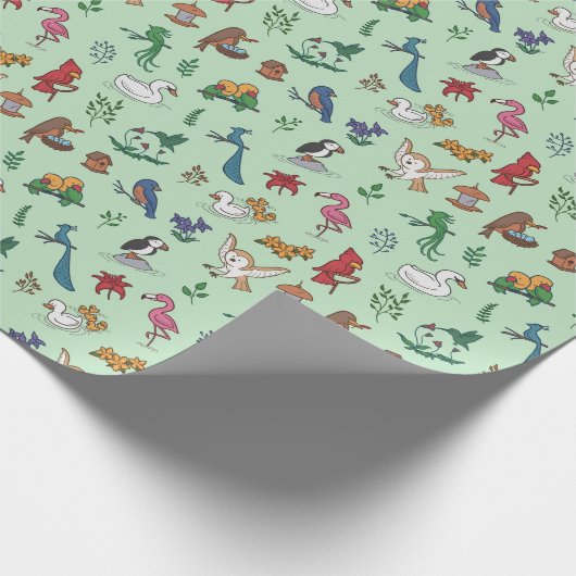 Vogelschutzpapier Geschenkpapier (Ecke)